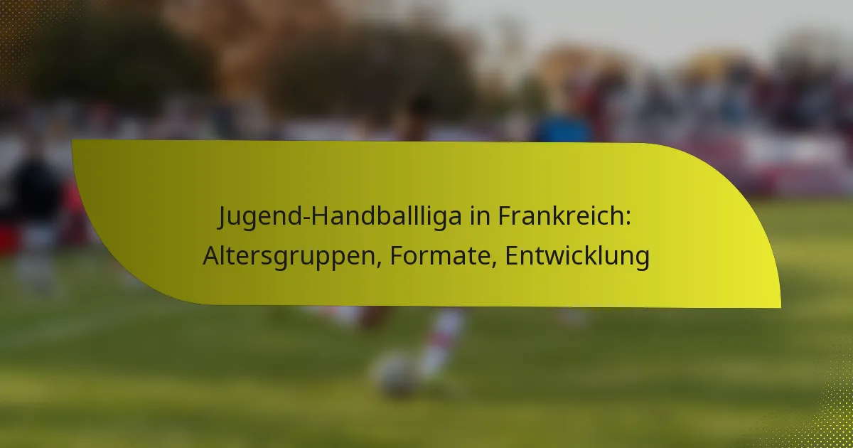 Jugend-Handballliga in Frankreich: Altersgruppen, Formate, Entwicklung