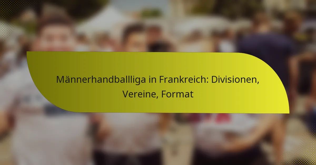 Männerhandballliga in Frankreich: Divisionen, Vereine, Format