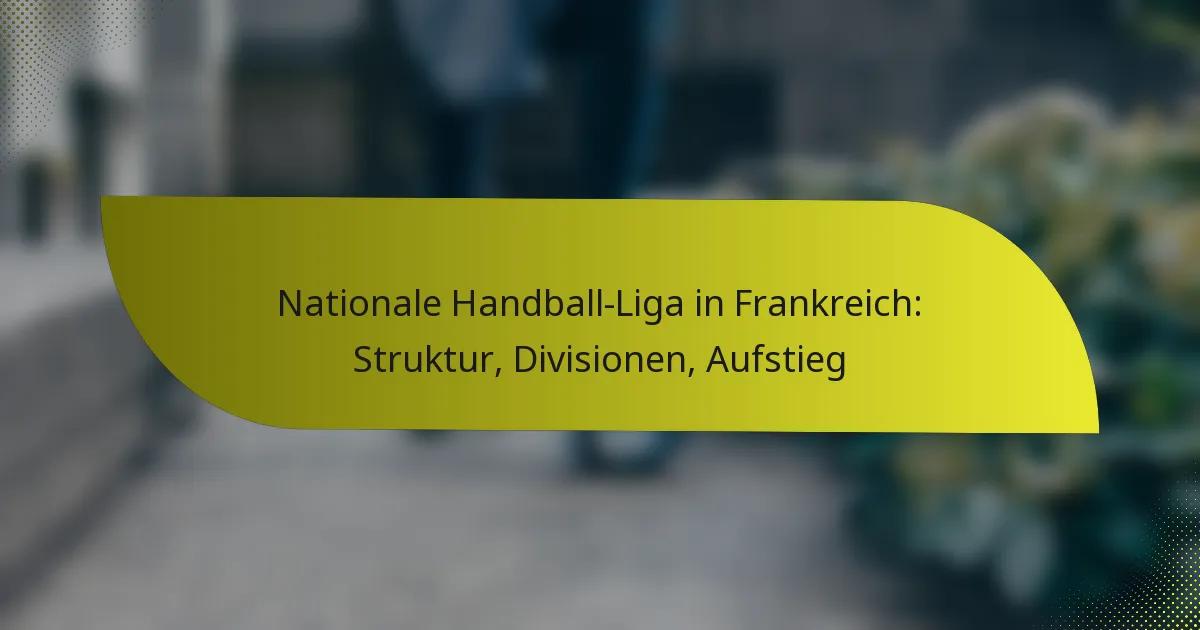 Nationale Handball-Liga in Frankreich: Struktur, Divisionen, Aufstieg